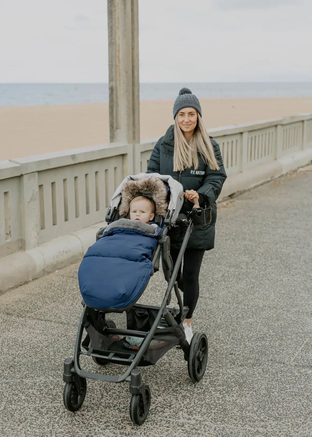 Baby Luno Baby Luno Nordic Footmuff Pram Liner - Deep Blue