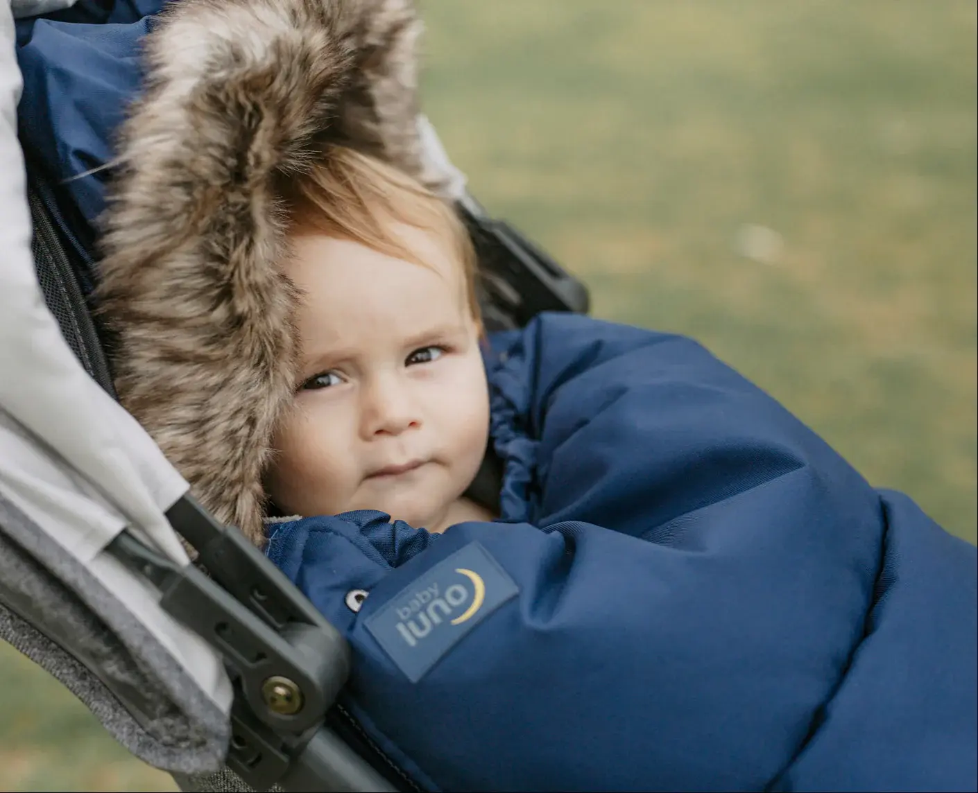 Baby Luno Baby Luno Nordic Footmuff Pram Liner - Deep Blue