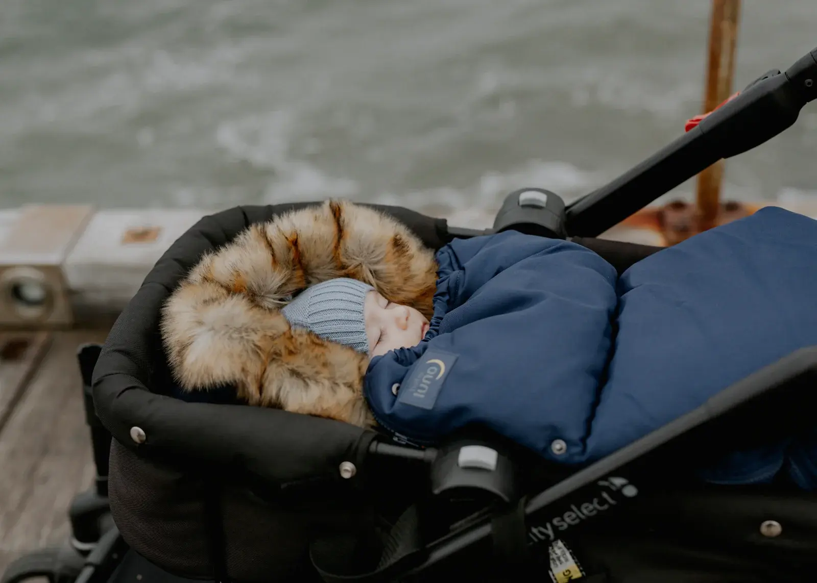 Baby Luno Baby Luno Nordic Footmuff Pram Liner - Deep Blue