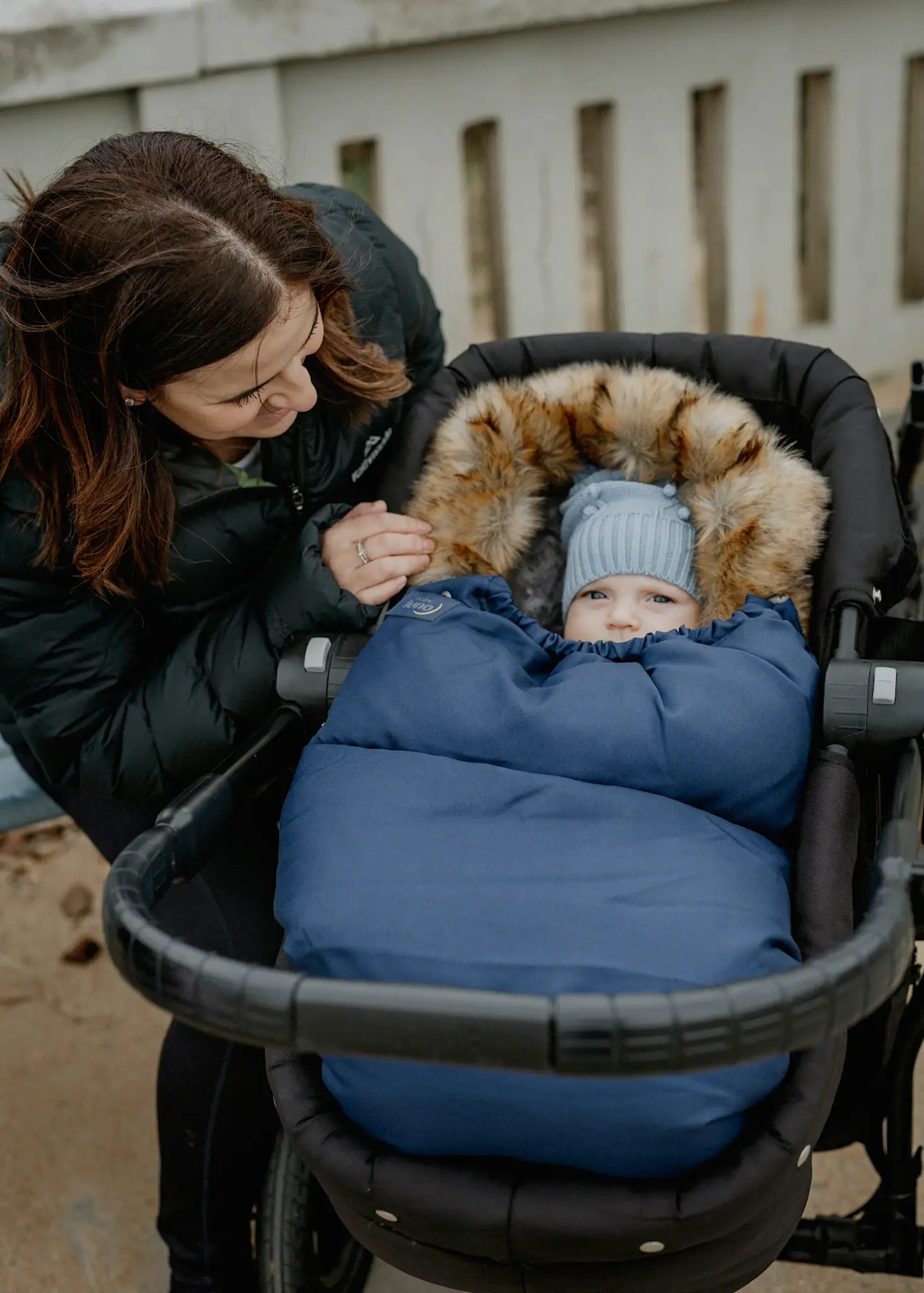 Baby Luno Baby Luno Nordic Footmuff Pram Liner - Deep Blue