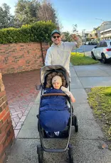 Baby Luno Baby Luno Nordic Footmuff Pram Liner - Deep Blue