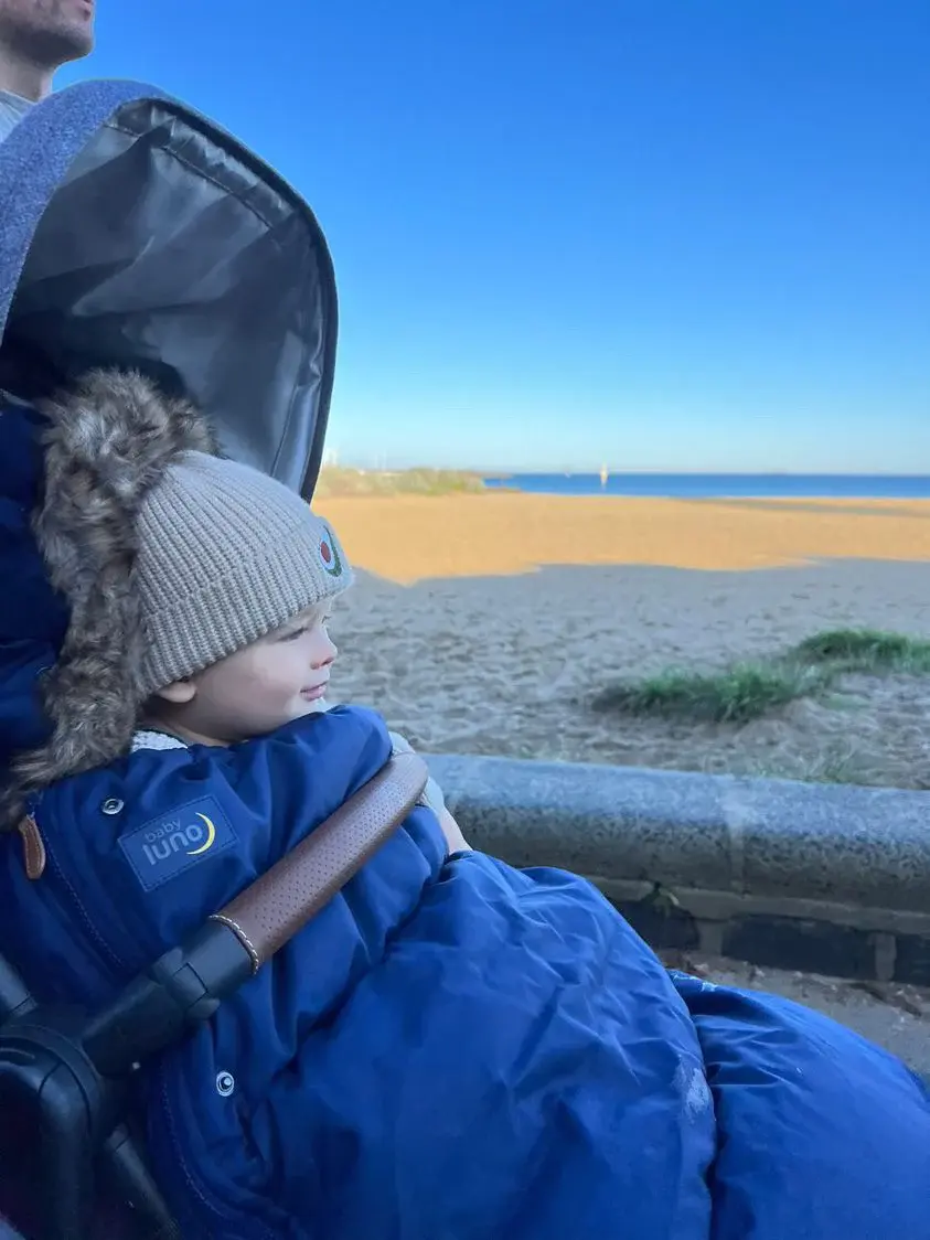 Baby Luno Baby Luno Nordic Footmuff Pram Liner - Deep Blue