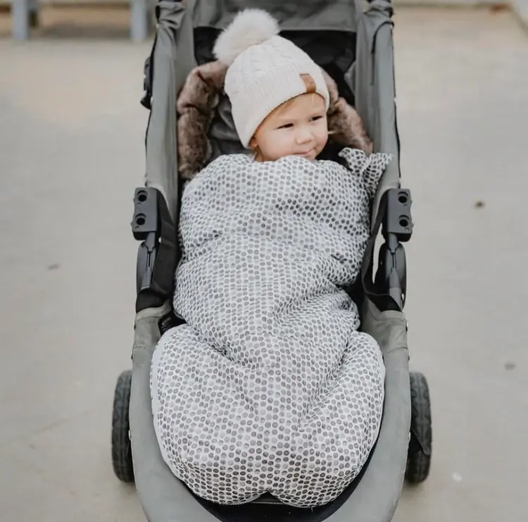 Baby Luno Baby Luno Nordic Footmuff Pram Liner - Raindrops
