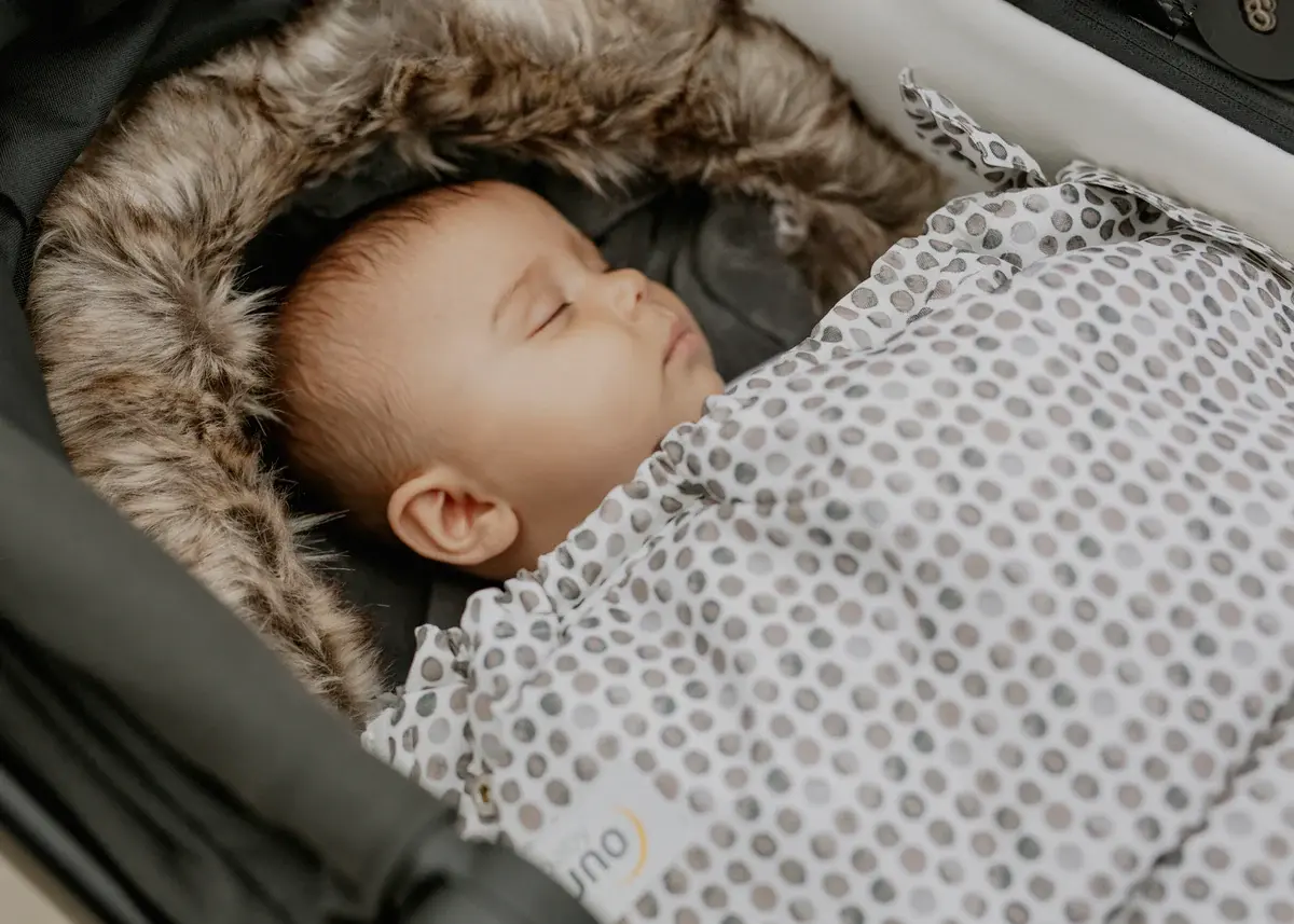 Baby Luno Baby Luno Nordic Footmuff Pram Liner - Raindrops