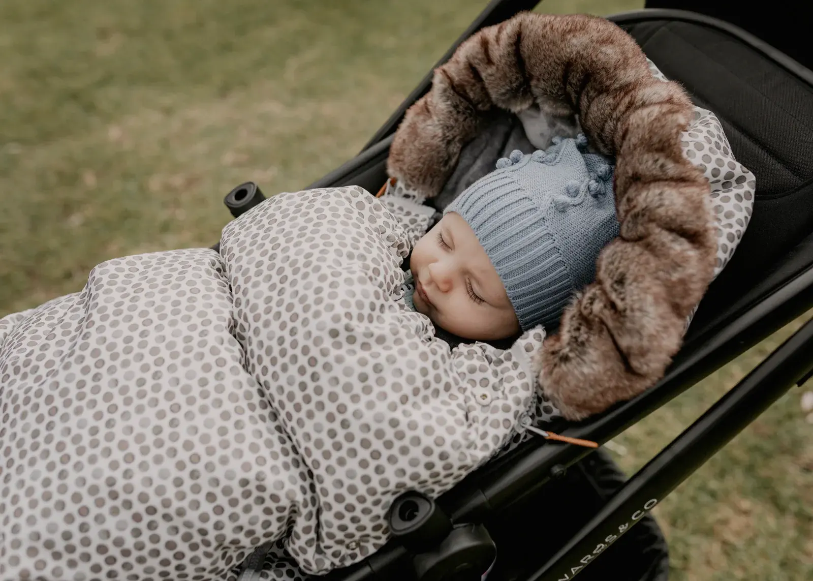 Baby Luno Baby Luno Nordic Footmuff Pram Liner - Raindrops