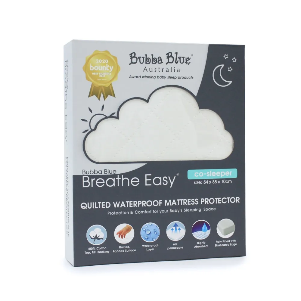 Bubba Blue Bubba Blue Breathe Easy Co Sleeper Quilted Mattress Protector