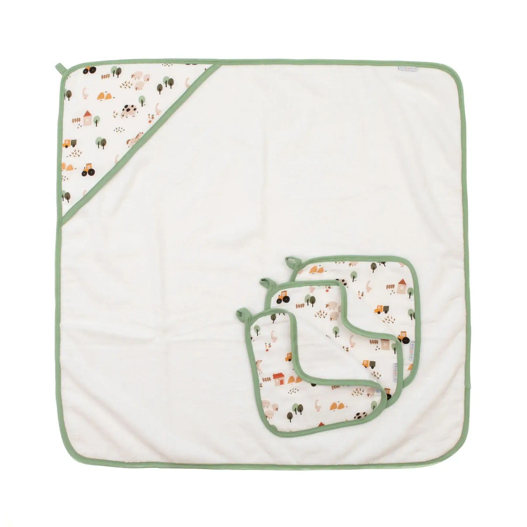 All4Ella All4Ella Face Washers 3pk Country Farm
