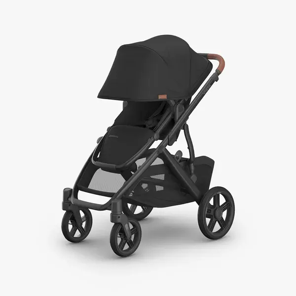 UPPABaby UPPAbaby VISTA V3 Pram with No Bassinet - Charcoal/Saddle (Nori)