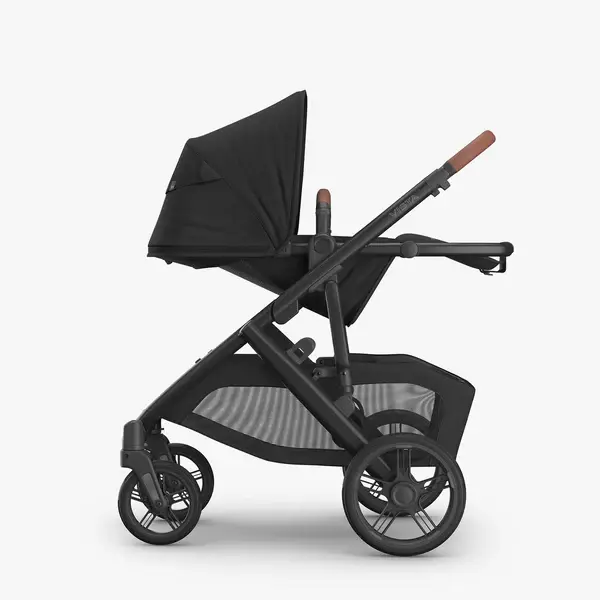 UPPABaby UPPAbaby VISTA V3 Pram with No Bassinet - Charcoal/Saddle (Nori)