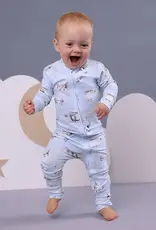 Snuggle Hunny Kids Snuggle Hunny Taking Flight Organic Snugglesuit Convertible Romper