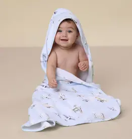 Snuggle Hunny Kids Snuggle Hunny Taking Flight Organic Hooded Baby Towel
