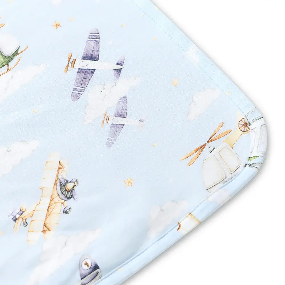 Snuggle Hunny Kids Snuggle Hunny Taking Flight Organic Hooded Baby Towel