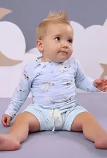 Snuggle Hunny Kids Snuggle Hunny Taking Flight Long Sleeve Organic Bodysuit