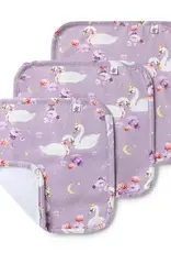 Snuggle Hunny Kids Snuggle Hunny Swan Lake Organic Wash Cloths - 3 Pack