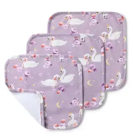 Snuggle Hunny Kids Snuggle Hunny Swan Lake Organic Wash Cloths - 3 Pack