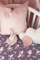 Snuggle Hunny Kids Snuggle Hunny Midnight Swan Organic Fitted Cot Sheet