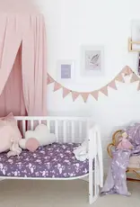 Snuggle Hunny Kids Snuggle Hunny Midnight Swan Organic Fitted Cot Sheet