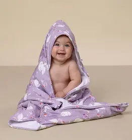 Snuggle Hunny Kids Snuggle Hunny Swan Lake Organic Hooded Baby Towel