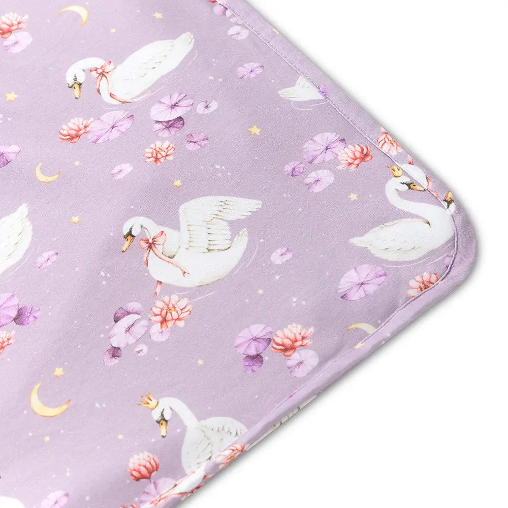 Snuggle Hunny Kids Snuggle Hunny Swan Lake Organic Hooded Baby Towel