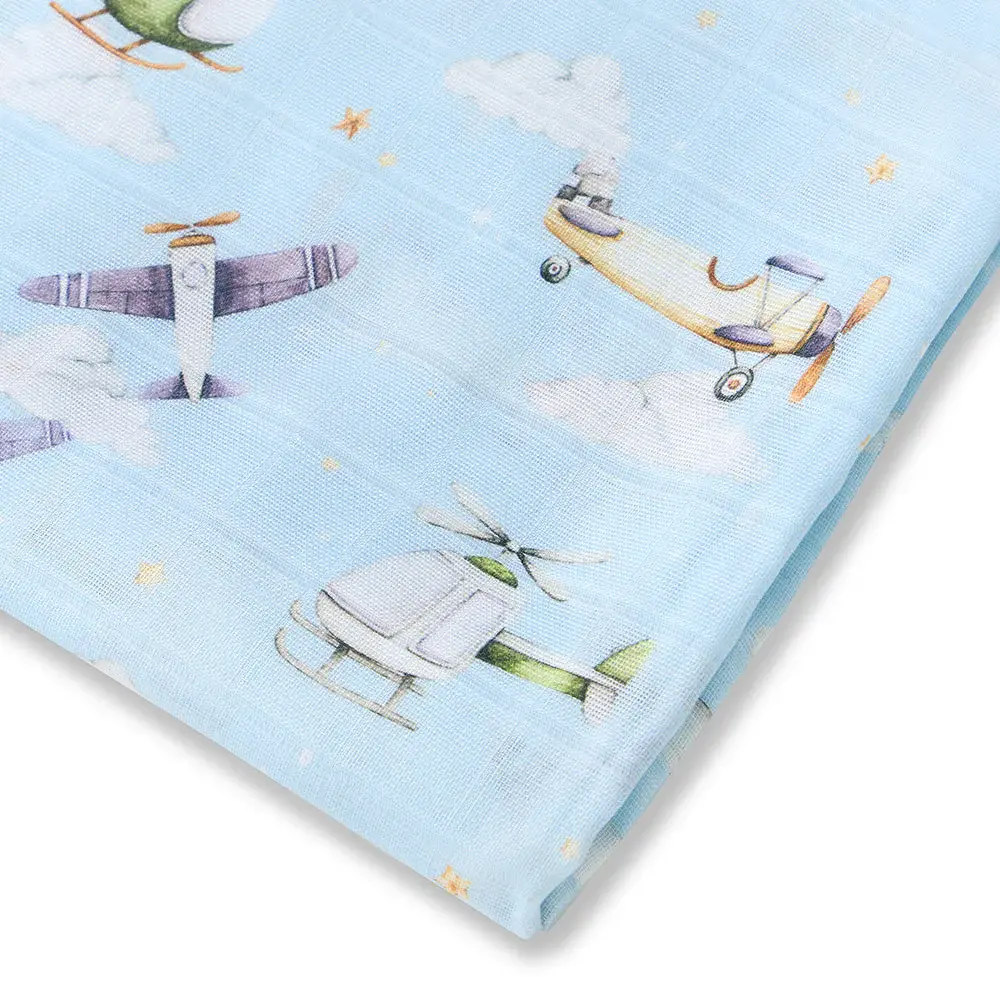 Snuggle Hunny Kids Snuggle Hunny Taking Flight Organic Muslin Wrap