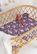 Snuggle Hunny Kids Snuggle Hunny Midnight Swan Organic Bassinet Sheet / Change Pad Cover