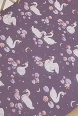 Snuggle Hunny Kids Snuggle Hunny Midnight Swan Organic Bassinet Sheet / Change Pad Cover
