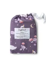 Snuggle Hunny Kids Snuggle Hunny Midnight Swan Organic Bassinet Sheet / Change Pad Cover