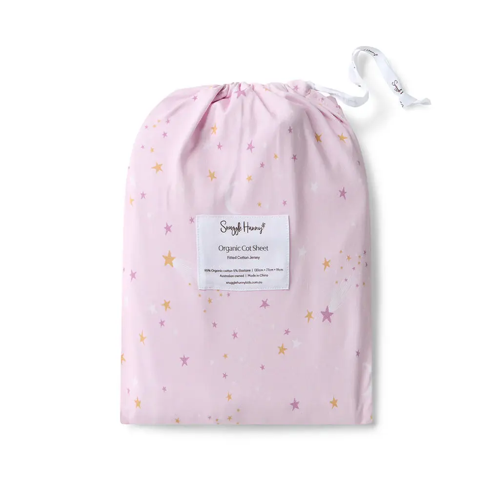 Snuggle Hunny Kids Snuggle Hunny Twinkle Organic Fitted Cot Sheet