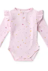 Snuggle Hunny Kids Snuggle Hunny Twinkle Long Sleeve Organic Bodysuit with Frill