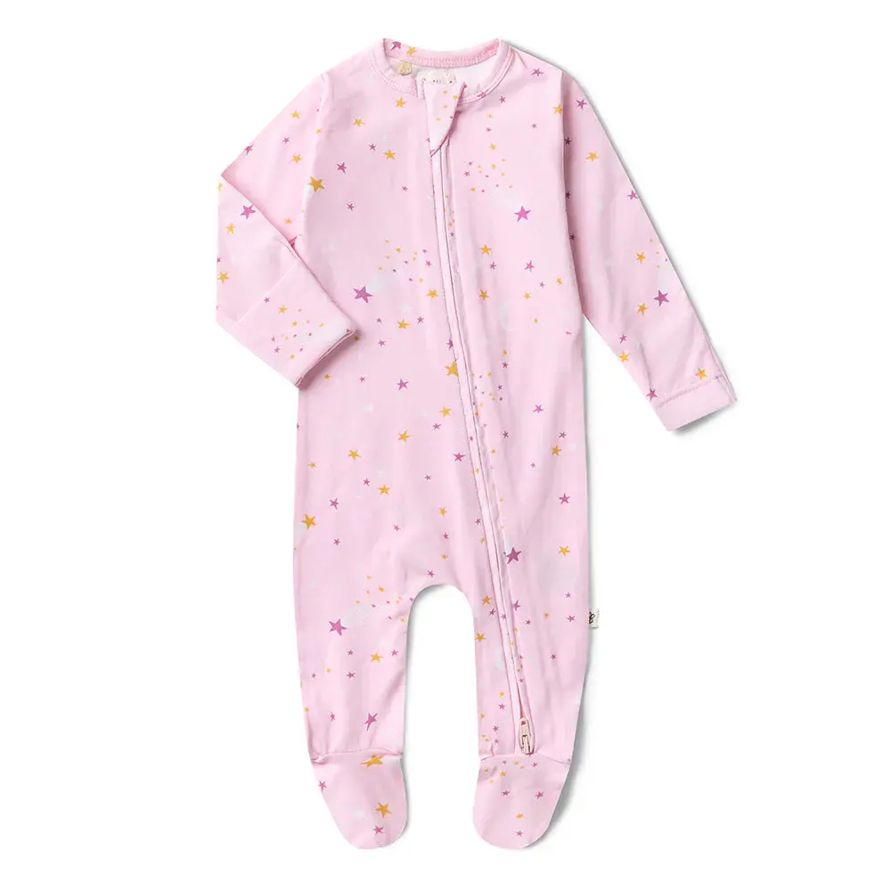 Snuggle Hunny Kids Snuggle Hunny Twinkle Organic Snuggle Sleepsuit Zip Footie