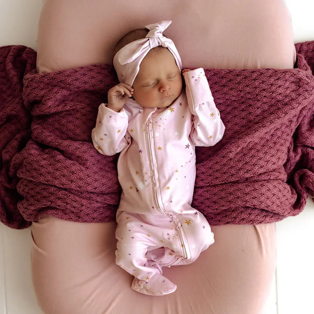 Snuggle Hunny Kids Snuggle Hunny Twinkle Organic Snuggle Sleepsuit Zip Footie