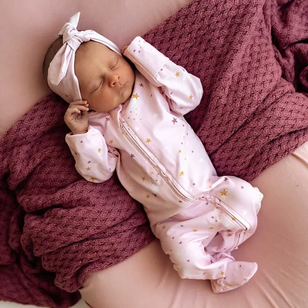 Snuggle Hunny Kids Snuggle Hunny Twinkle Organic Snuggle Sleepsuit Zip Footie