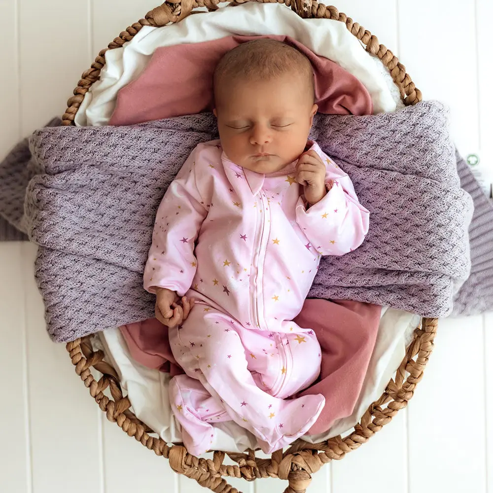 Snuggle Hunny Kids Snuggle Hunny Twinkle Organic Snuggle Sleepsuit Zip Footie
