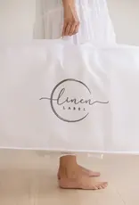 Linen Label Linen Label Baby Lounger Nest + Snow White Linen Cover | White