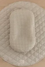 Linen Label Linen Label Baby Lounger Nest + Gingham Linen Cover | Beige