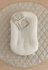 Linen Label Linen Label Baby Lounger Nest + Gingham Linen Cover | Beige