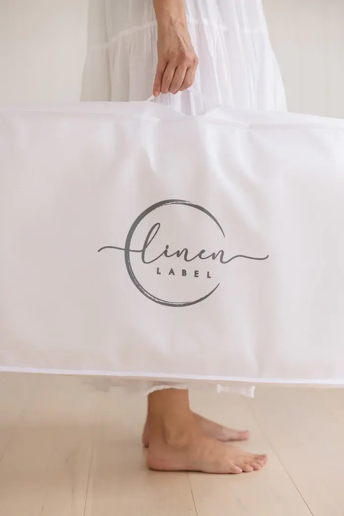 Linen Label Linen Label Baby Lounger Nest + Gingham Linen Cover | Beige