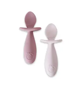 Plum Plum Silicone 2PK Easy Grip Spoon Set