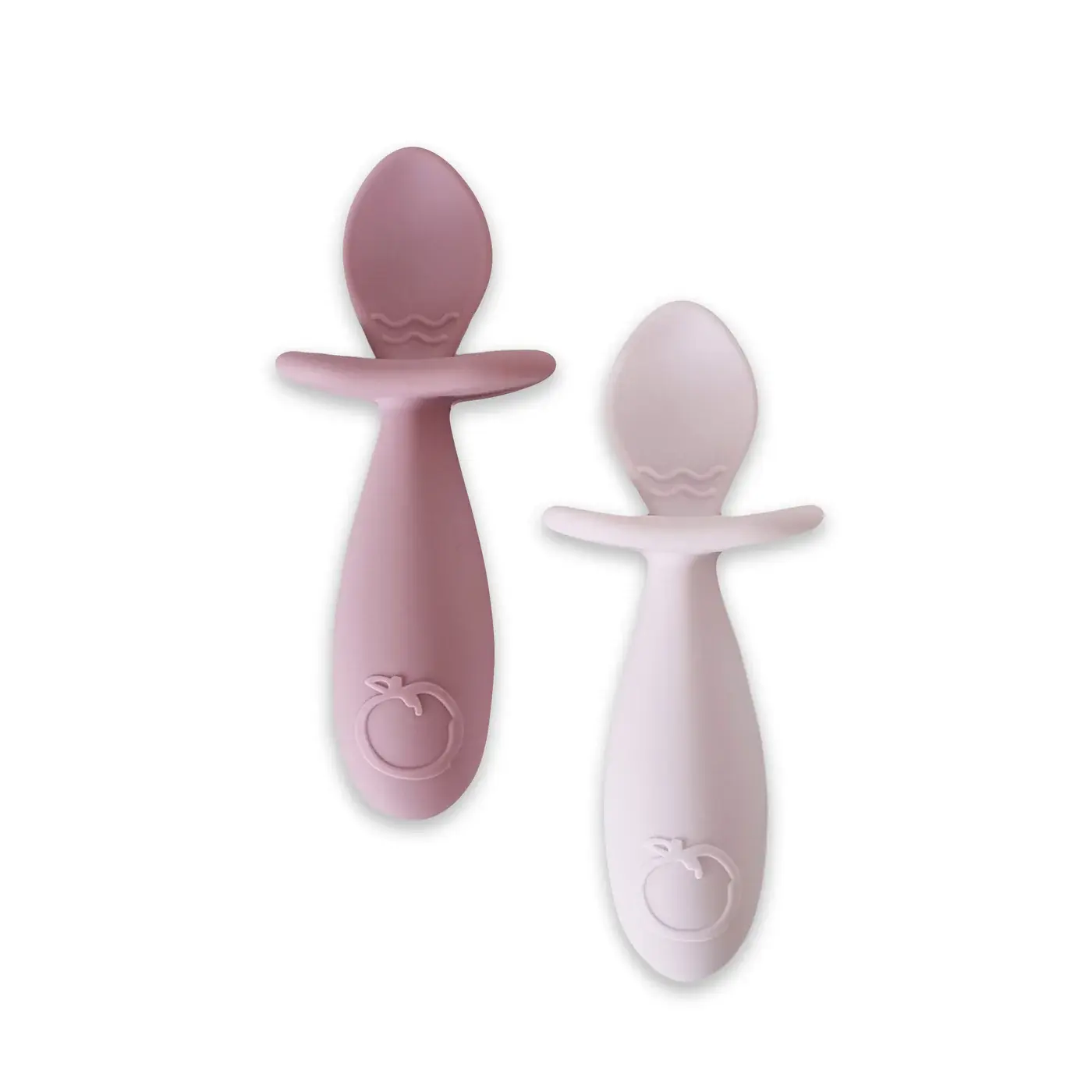 Plum Plum Silicone 2PK Easy Grip Spoon Set