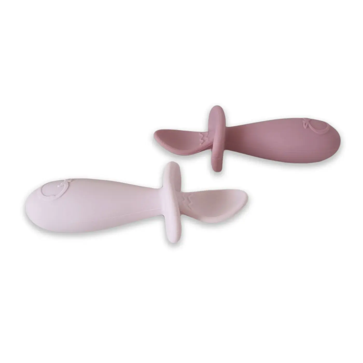 Plum Plum Silicone 2PK Easy Grip Spoon Set