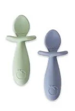 Plum Plum Silicone 2PK Easy Grip Spoon Set
