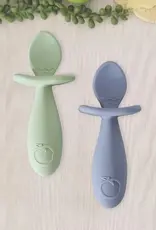 Plum Plum Silicone 2PK Easy Grip Spoon Set