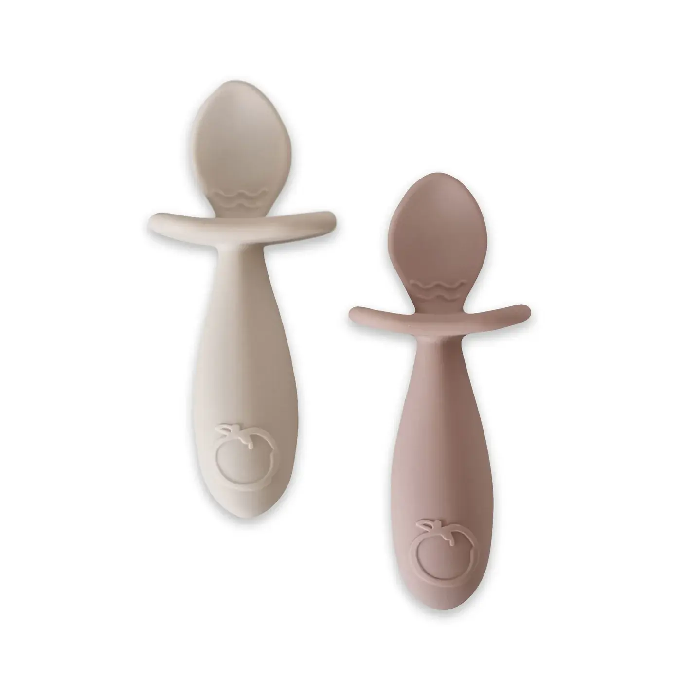 Plum Plum Silicone 2PK Easy Grip Spoon Set