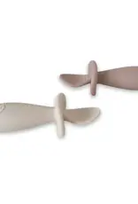 Plum Plum Silicone 2PK Easy Grip Spoon Set