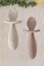 Plum Plum Silicone 2PK Easy Grip Spoon Set