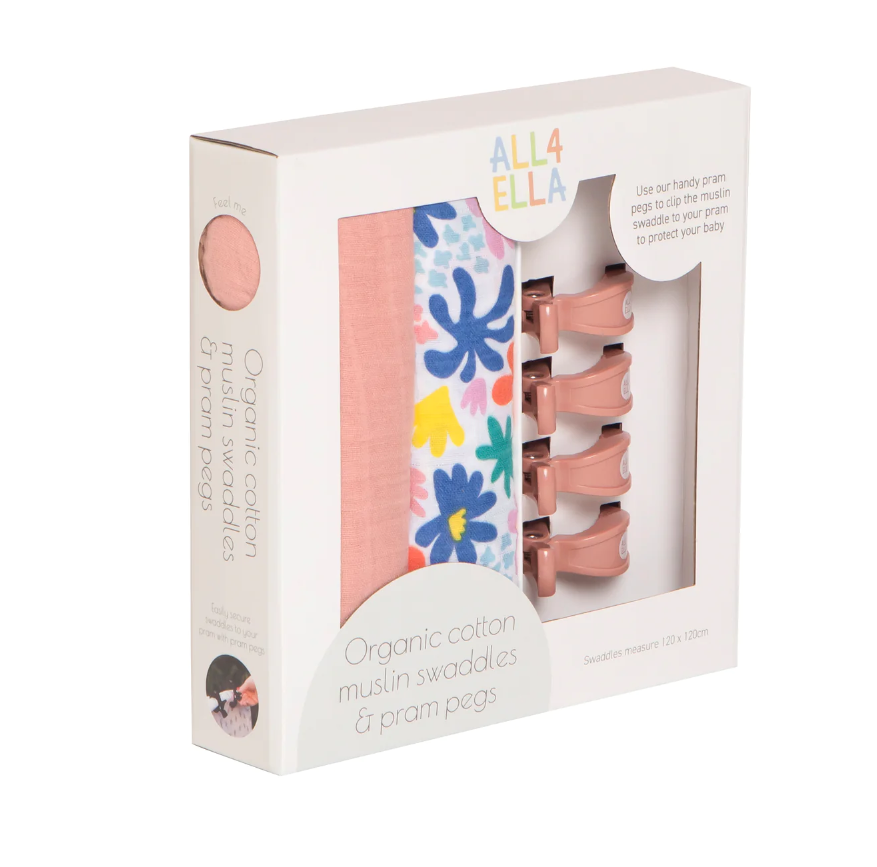 All4Ella All4Ella 2 Pack Wraps & 4 Pegs