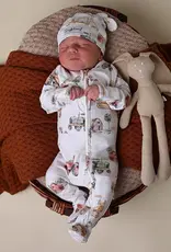 Snuggle Hunny Kids Snuggle Hunny Diggers & Tractors Organic Snuggle Sleepsuit Zip Footie