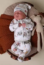 Snuggle Hunny Kids Snuggle Hunny Diggers & Tractors Organic Snuggle Sleepsuit Zip Footie