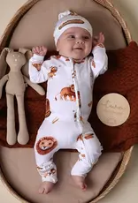 Snuggle Hunny Kids Snuggle Hunny Lion Organic Snugglesuit Convertible Romper