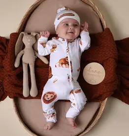 Snuggle Hunny Kids Snuggle Hunny Lion Organic Snugglesuit Convertible Romper